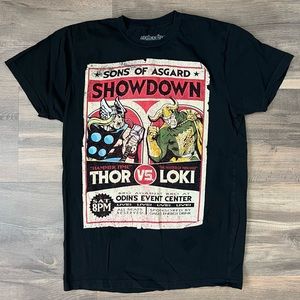 ✨5/$20✨ Hot Topic Marvel Men's Thor Vs. Loki T-shirt Black Size Small